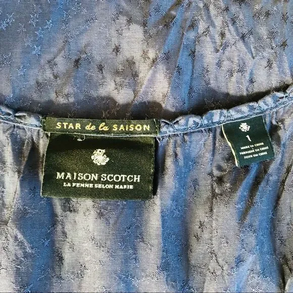 NWOT Maison Scotch Navy Blue Tank Top